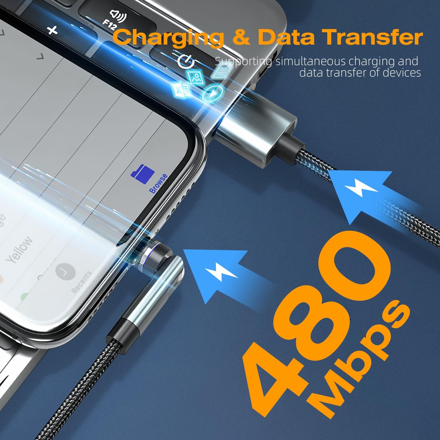 Magnetic Charging Cable - Type C Charger 3 in 1 USB C to USB C Cable