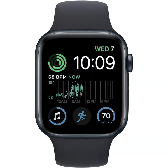 Apple Watch SE Series 2 (2022) - Good - GPS + Cellular - 44mm - Aluminum - Sport band -  Midnight